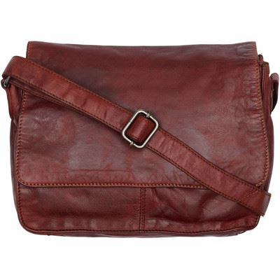 BTF CPH TASKE, ORCHID CROSS BODY BAG 18499, DARK COGNAC W. GUNMETAL ACC.